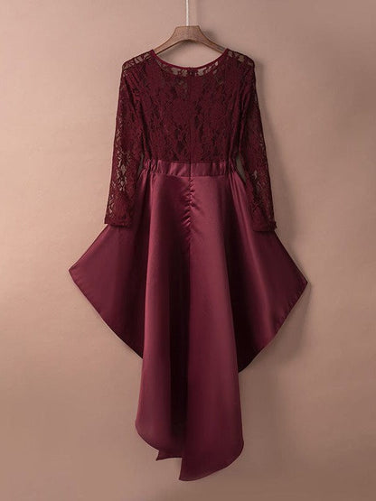 Women's Lace Collage Corset Swing Dress