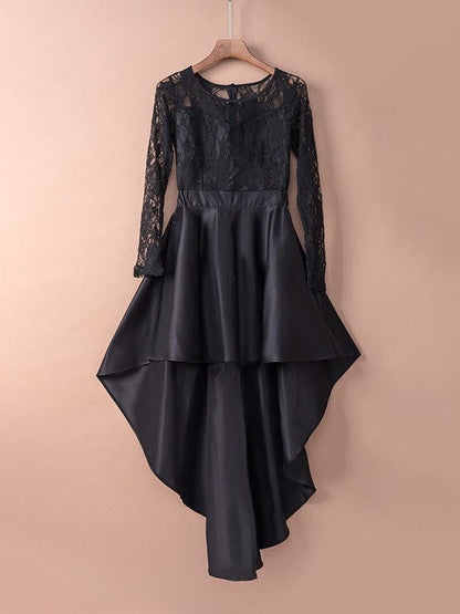 Women's Lace Collage Corset Swing Dress