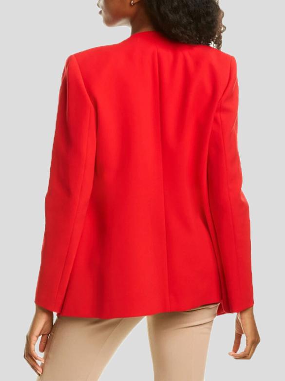 Blazers - Pure Long Sleeve Temperament Professional Blazer - MsDressly