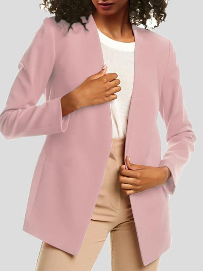Blazers - Pure Long Sleeve Temperament Professional Blazer - MsDressly