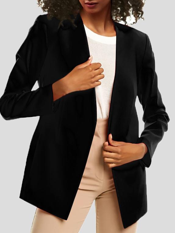 Blazers - Pure Long Sleeve Temperament Professional Blazer - MsDressly