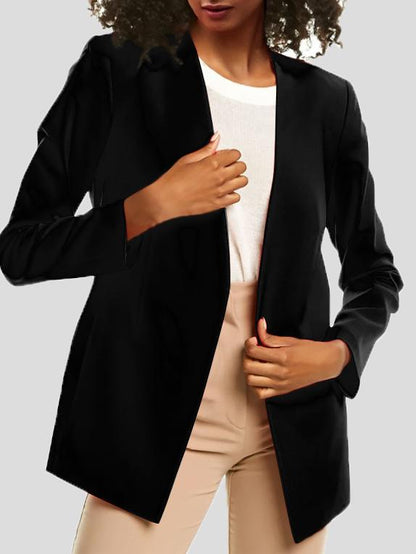 Blazers - Pure Long Sleeve Temperament Professional Blazer - MsDressly