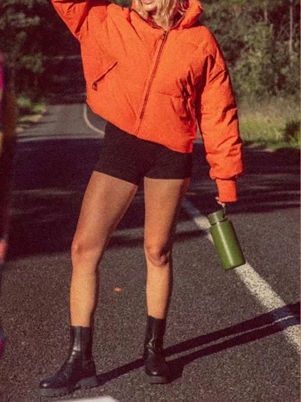 Solid Loose Short Down Jacket