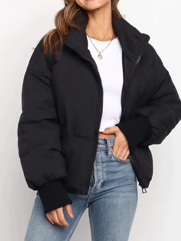 Solid Loose Short Down Jacket