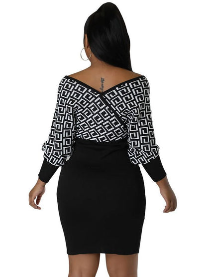 Mini Dresses - Strapless V Neck Knitted Mini Dress - MsDressly