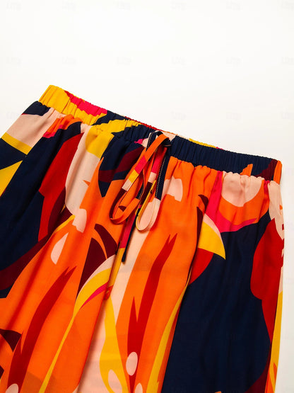 Chiffon Wide Leg Beach Pants