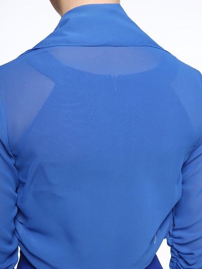 Half Sleeve Elegant Chiffon Wedding / Party / Evening / Wedding Guest Women's Wrap / Bolero With Draping / Pure Color - LuckyFash™