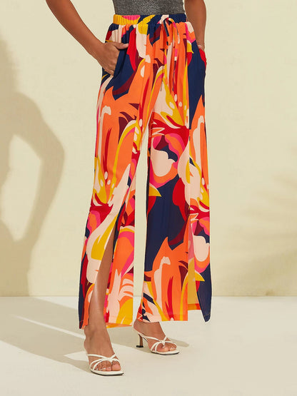 Chiffon Wide Leg Beach Pants