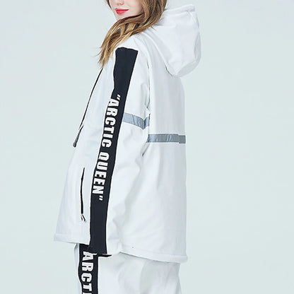 Men's Women's Hoodie Jacket Ski Jacket Outdoor Winter Thermal Warm Windproof Breathable Hooded Windbreaker Winter Jacket for Skiing Camping / Hiking Snowboarding Ski