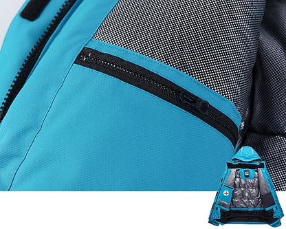 Men's Women's Hoodie Jacket Ski Jacket Outdoor Winter Thermal Warm Adjustable Waterproof Windproof Detachable Hood Windbreaker Winter Jacket for Skiing Camping / Hiking Snowboarding Ski