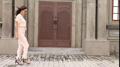 Jumpsuits for Women Summer Dressy Short Sleeve Belt Clean Fit Party Wide Leg Playsuit Long Pants Summer - LuckyFash™