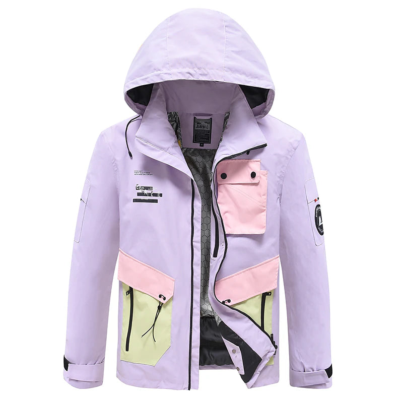 Men's Women's Ski Jacket Outdoor Winter Thermal Warm Windproof Breathable Hooded Windbreaker Winter Jacket for Skiing Camping / Hiking Snowboarding Ski