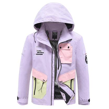 Men's Women's Ski Jacket Outdoor Winter Thermal Warm Windproof Breathable Hooded Windbreaker Winter Jacket for Skiing Camping / Hiking Snowboarding Ski