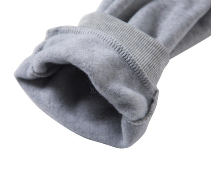 Men's Women's Tracksuit Sweatsuit Casual Fall Long Sleeve Velvet Thermal Warm Soft Fitness Running Jogging Sportswear Activewear Solid Colored Dark Grey Black White