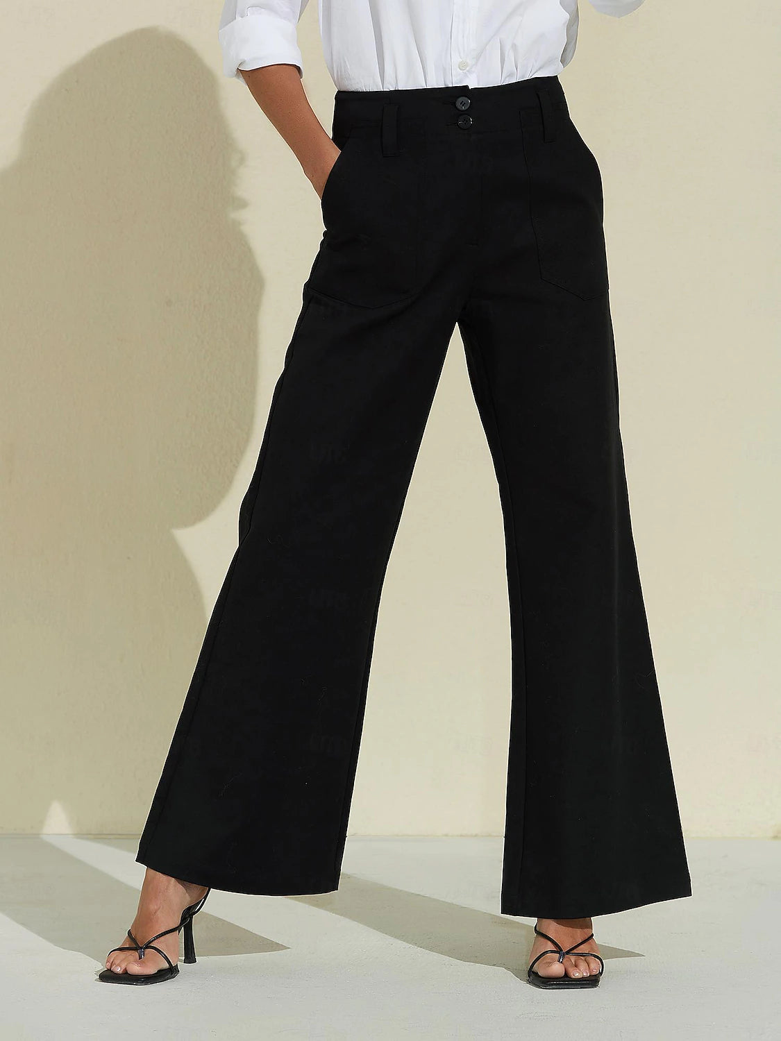 Wide Leg Versatile Full Length Pants