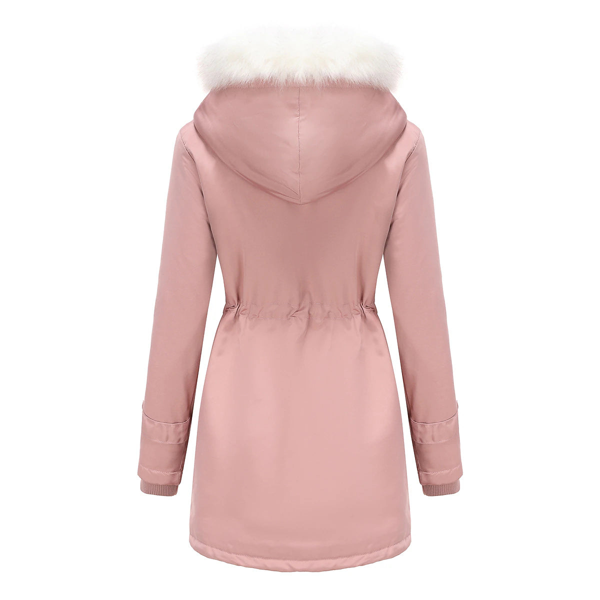 Women's Parka Jacket Hiking Windbreaker Hiking Fleece Jacket Winter Outdoor Thermal Warm Fleece Lining Windproof Winter Jacket Full Length Visible Zipper Fishing Camping / Hiking / Caving Traveling