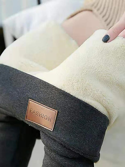 Fleece Lined Leggings For Women high elastic warm thick soft skinny high waisted Yoga Pants Winter Workout integrative for plus size - LuckyFash™