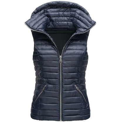 Women's Hiking Vest Quilted Puffer Vest Sleeveless Outerwear Outdoor Thermal Warm Windproof Lightweight Winter Pocket Nylon Black White Red Hunting Fishing Camping / Hiking / Caving
