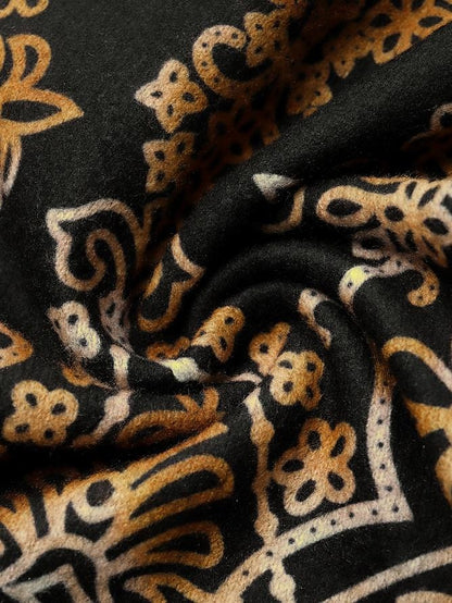 Women's Capri shorts Polyester Graphic Black Casual Ankle-Length Casual Daily