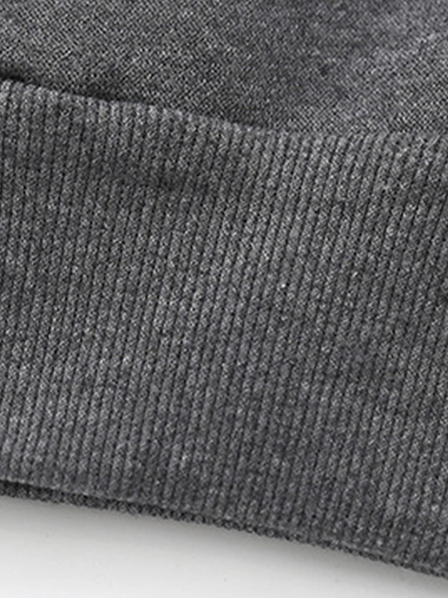 Women's Fleece Pants Polyester Solid Color Light Gray Dark-Gray Fashion High Waist Full Length Street Daily Fall Winter