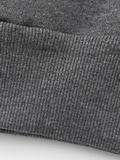 Women's Fleece Pants Polyester Solid Color Light Gray Dark-Gray Fashion High Waist Full Length Street Daily Fall Winter