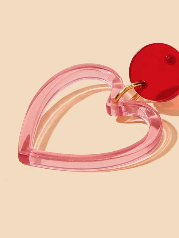 Heart Drop Earrings 1pair - LuckyFash™