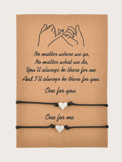 2pcs Heart Decor Bracelet - LuckyFash™