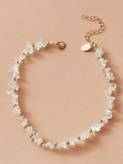 1pc Transparent Stone Decor Necklace - LuckyFash™