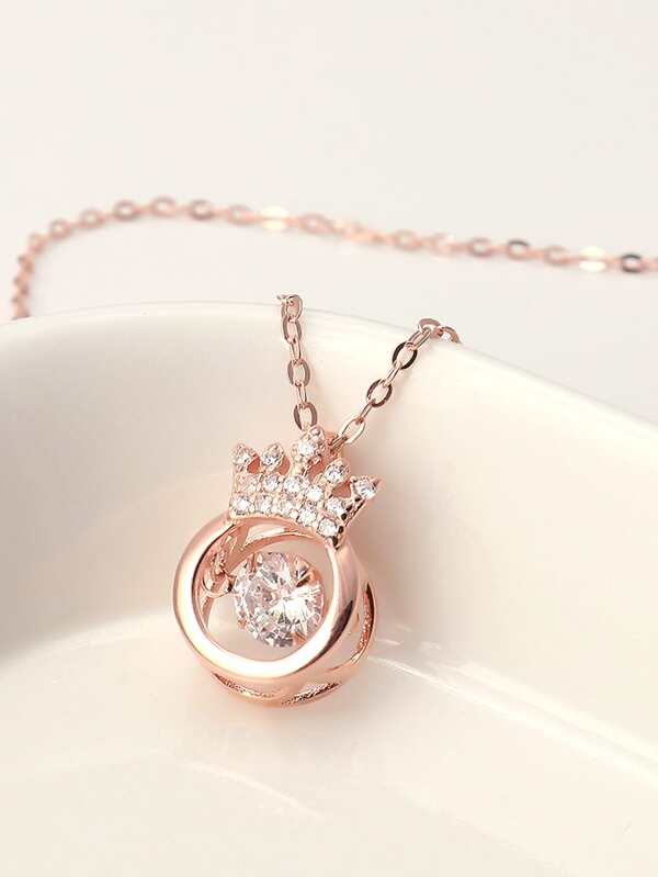 1pc Rhinestone Decor Pendant Necklace - LuckyFash™