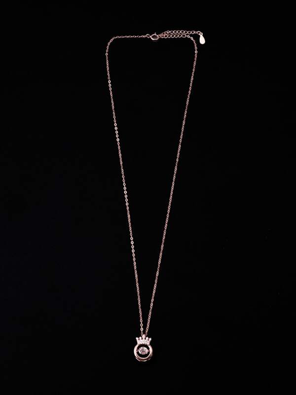 1pc Rhinestone Decor Pendant Necklace - LuckyFash™