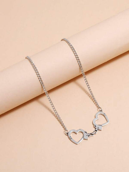 Heart Shaped Handcuffs Decor Necklace - LuckyFash™