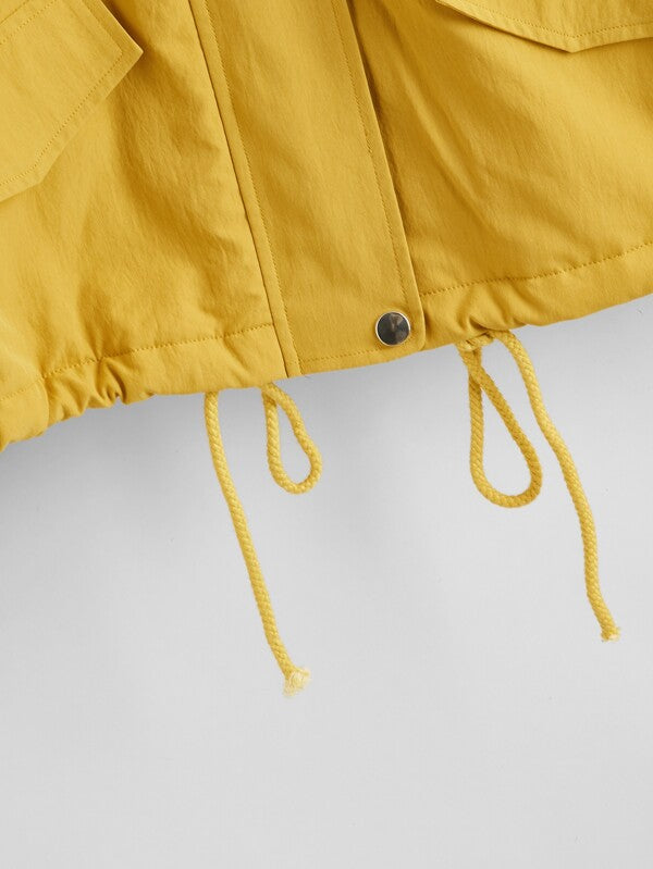 Fleece Lined Fuzzy Hooded Jacket - LuckyFash™