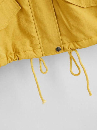 Fleece Lined Fuzzy Hooded Jacket - LuckyFash™