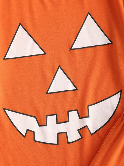 Halloween Funny Pumpkin Face Two Piece Pants Set - LuckyFash™