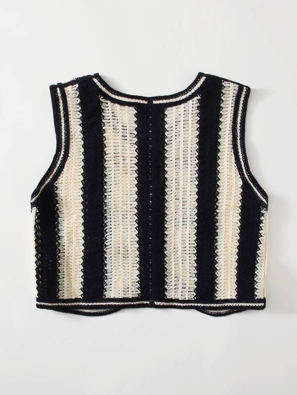 Floral Embroidery Vest Cardigan - LuckyFash™