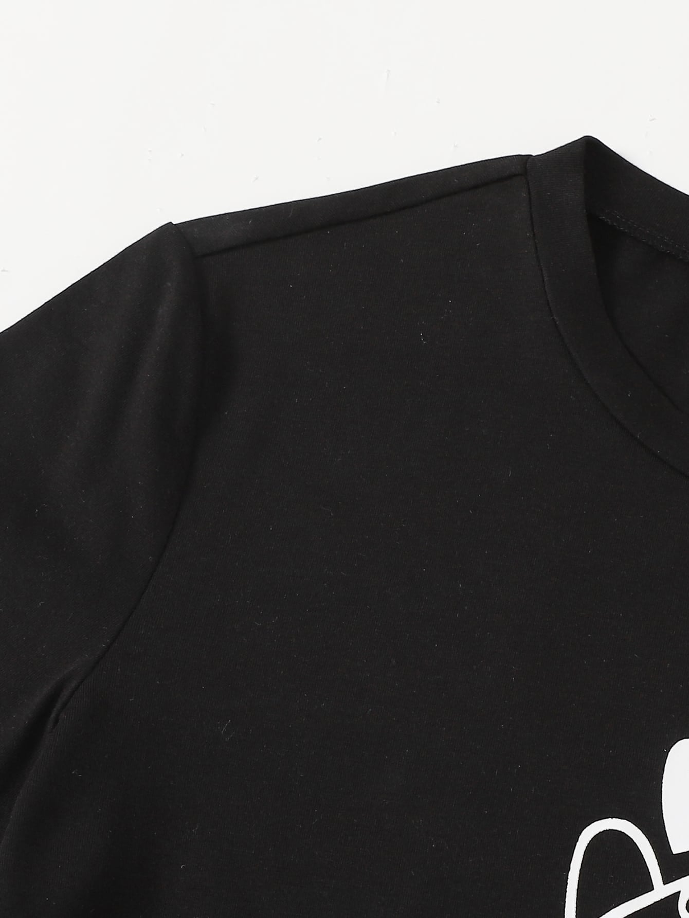 Gesture And Heart Print Tee - LuckyFash™