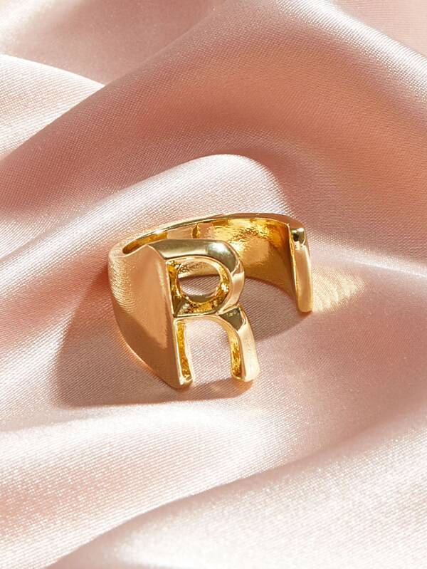 1pc Letter Decor Cuff Ring - LuckyFash™