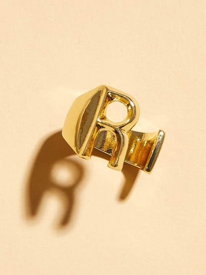 1pc Letter Decor Cuff Ring - LuckyFash™