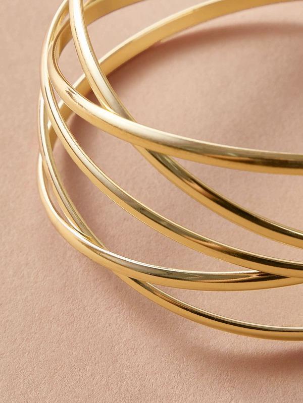1pc Line Winding Shaped Cuff Bracelet - LuckyFash™