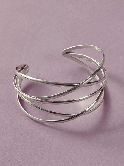 1pc Line Winding Shaped Cuff Bracelet - LuckyFash™