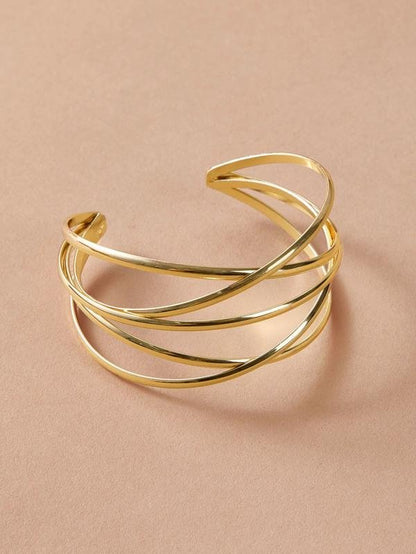 1pc Line Winding Shaped Cuff Bracelet - LuckyFash™