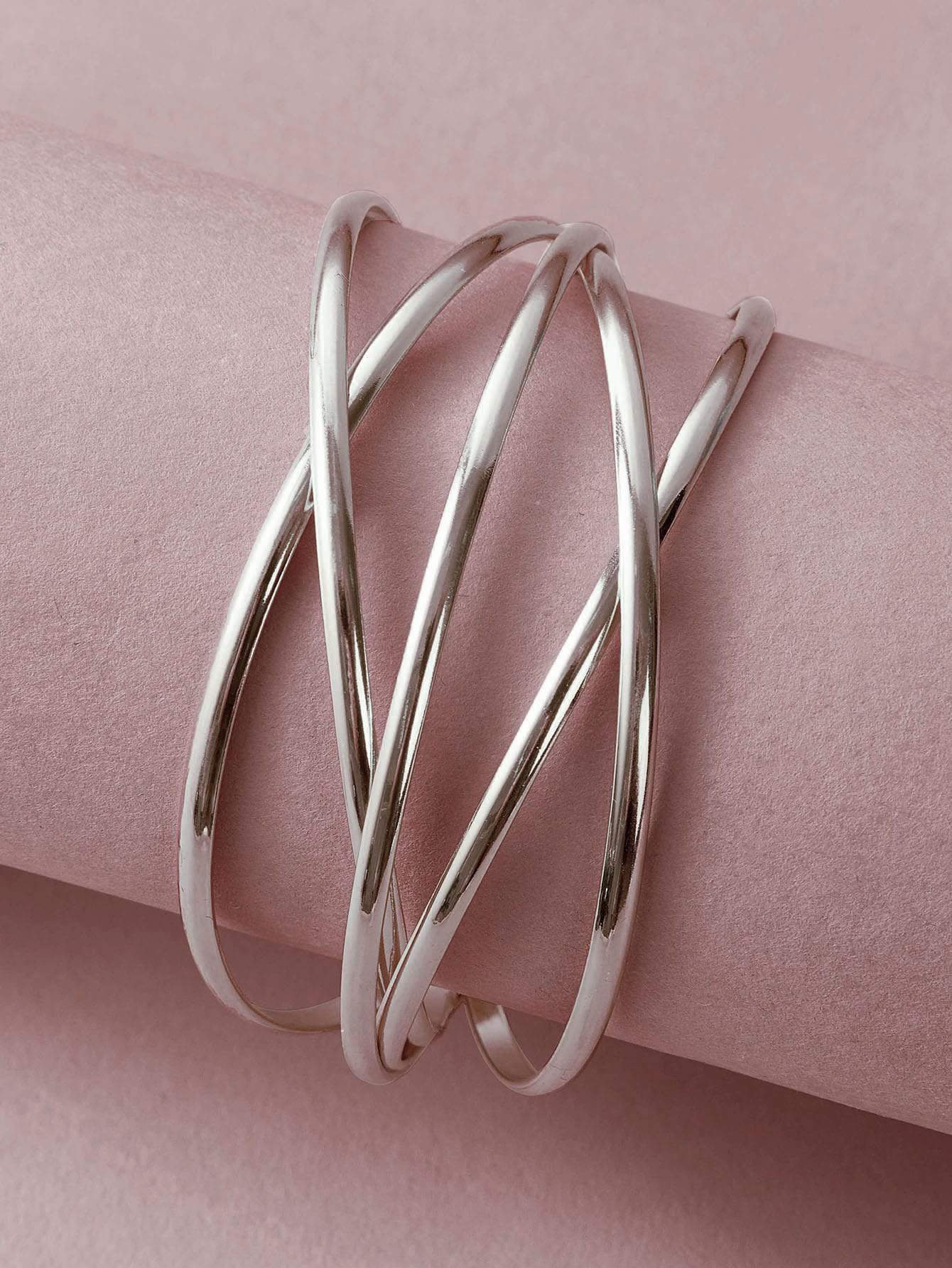 1pc Line Winding Shaped Cuff Bracelet - LuckyFash™