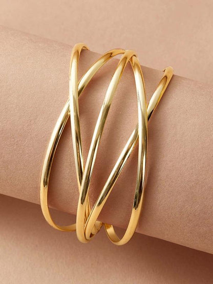 1pc Line Winding Shaped Cuff Bracelet - LuckyFash™