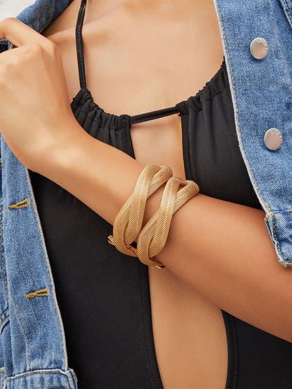 1pc Multi-layered Metal Mesh Bracelet - LuckyFash™