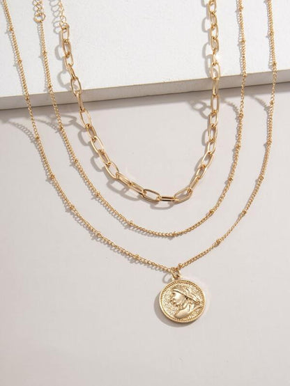 3pcs Coin Charm Necklace - LuckyFash™