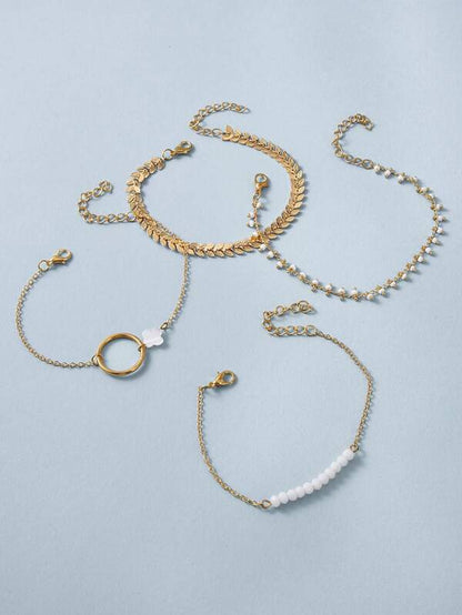 4pcs Leaf Decor Bracelet - LuckyFash™