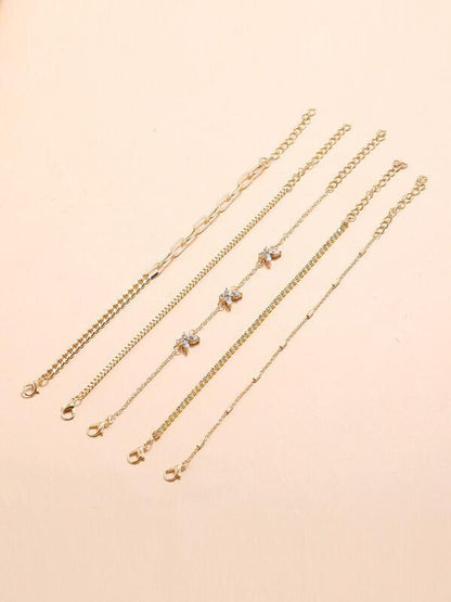 5pcs Rhinestone Butterfly Bracelet - LuckyFash™