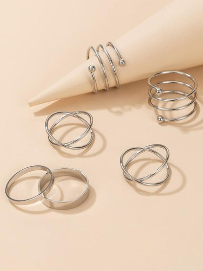 6pcs Cross Decor Ring - LuckyFash™