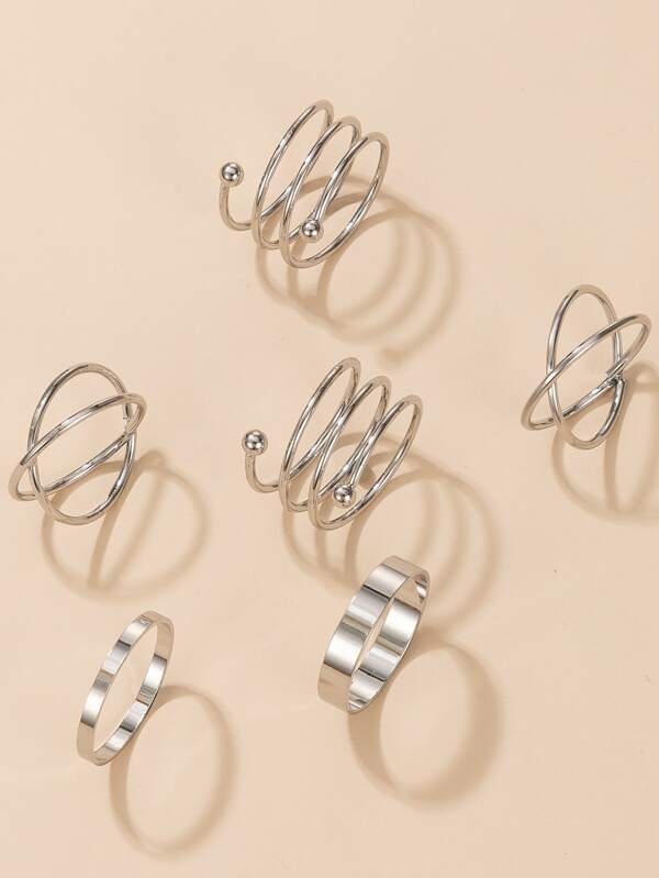 6pcs Cross Decor Ring - LuckyFash™