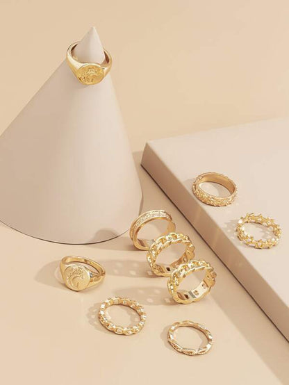 9pcs Star Decor Ring - LuckyFash™